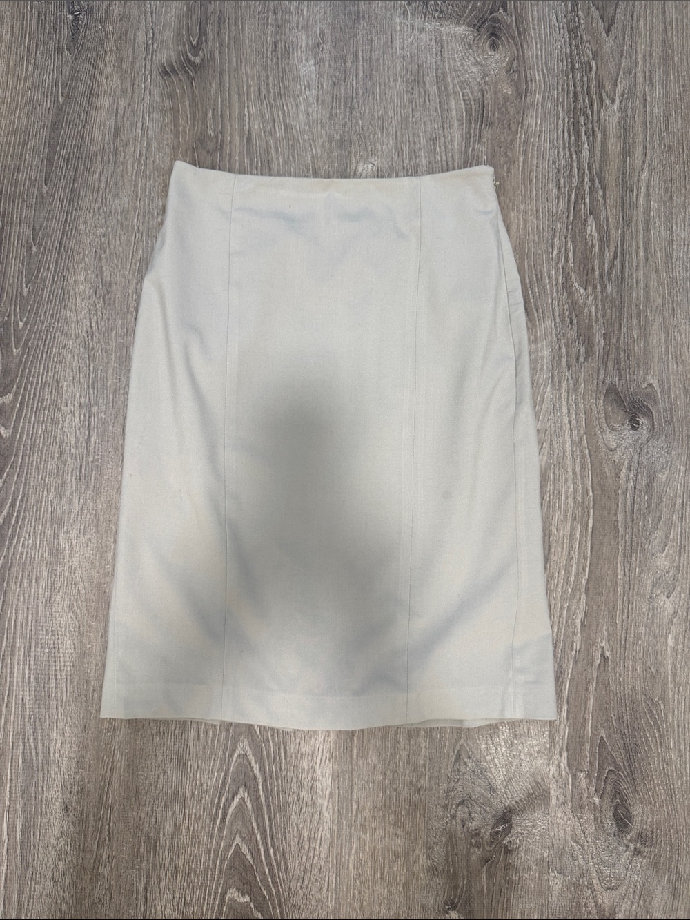 Ann Taylor Khaki Tailored Pencil Skirt